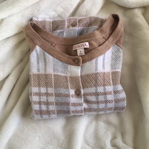 Softened Plaid Cardigan